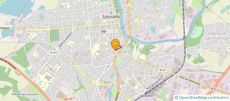 localisation de l'entreprise MADAME CHANTAL LOUBRY à SOISSONS