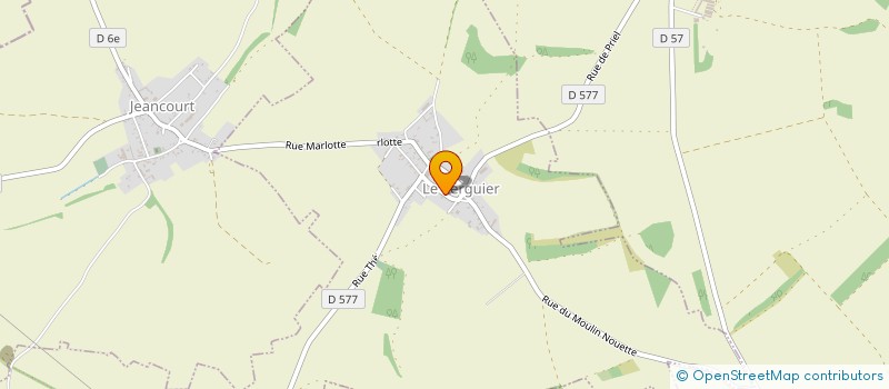 localisation de l'entreprise MADAME CHANTAL LOUIS  LE VERGUIER