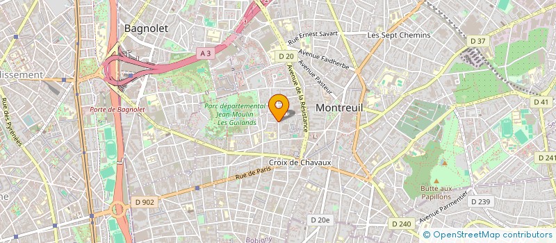 localisation de l'entreprise MADAME CHANTAL LOUISE REGIN PORTILLO à MONTREUIL