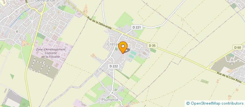 localisation de l'entreprise MADAME CHANTAL MADELEINE GOSSET  CRESSERONS