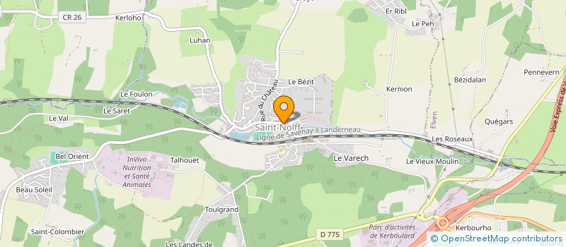 localisation de l'entreprise MADAME CHANTAL MAHE  SAINT-NOLFF