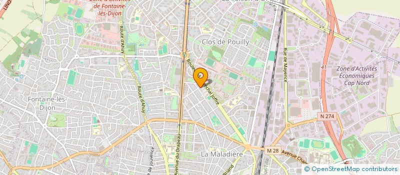 localisation de l'entreprise MADAME CHANTAL MAILLARD  DIJON