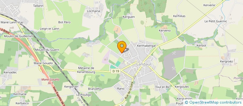 localisation de l'entreprise MADAME CHANTAL MAILLET à LANDAUL