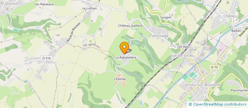 localisation de l'entreprise MADAME CHANTAL MAILLY  VILLAGES DU LAC DE PALADRU