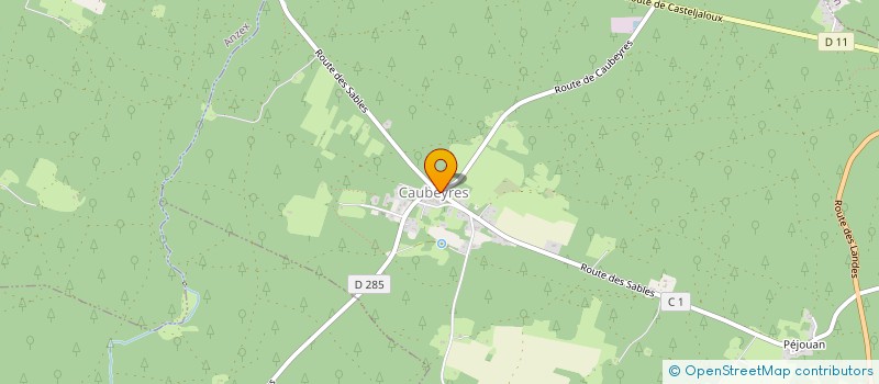localisation de l'entreprise MADAME CHANTAL MALHERBE  CAUBEYRES