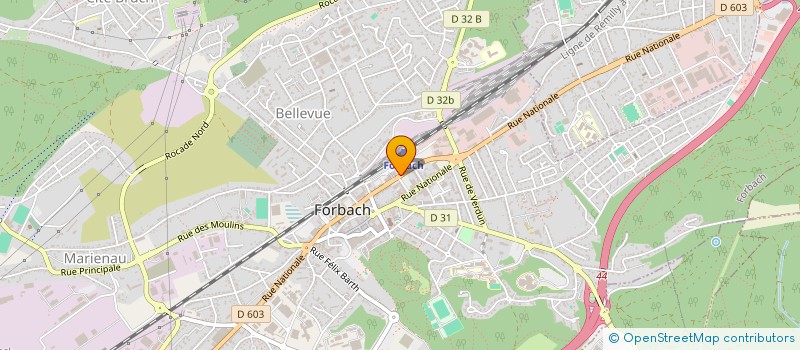 localisation de l'entreprise MADAME CHANTAL MARIS  FORBACH