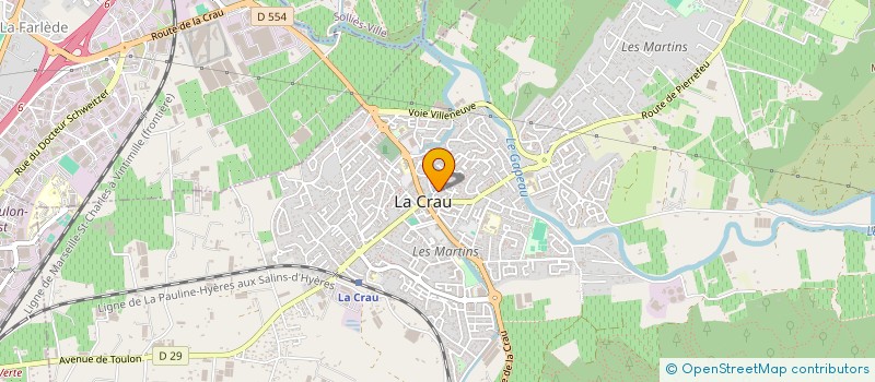 localisation de l'entreprise MADAME CHANTAL MARS  LA CRAU