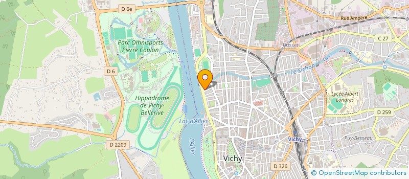 localisation de l'entreprise MADAME CHANTAL MARTIN à VICHY