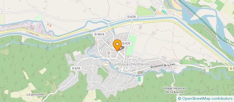 localisation de l'entreprise MADAME CHANTAL MARTIN  LA ROQUE-D'ANTHERON