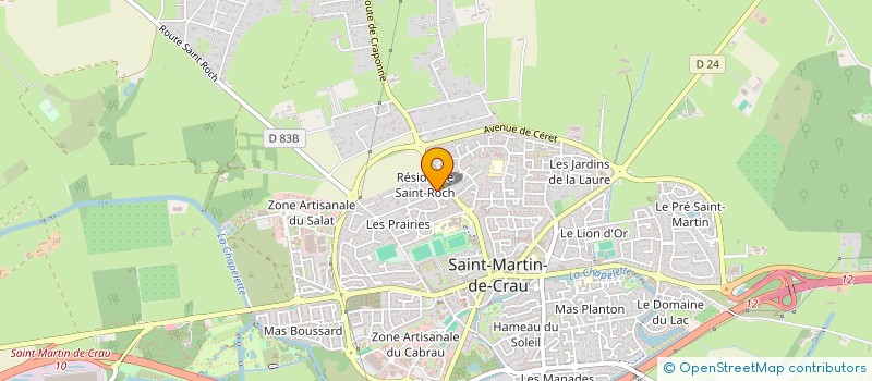 localisation de l'entreprise MADAME CHANTAL MARTIN à SAINT MARTIN DE CRAU