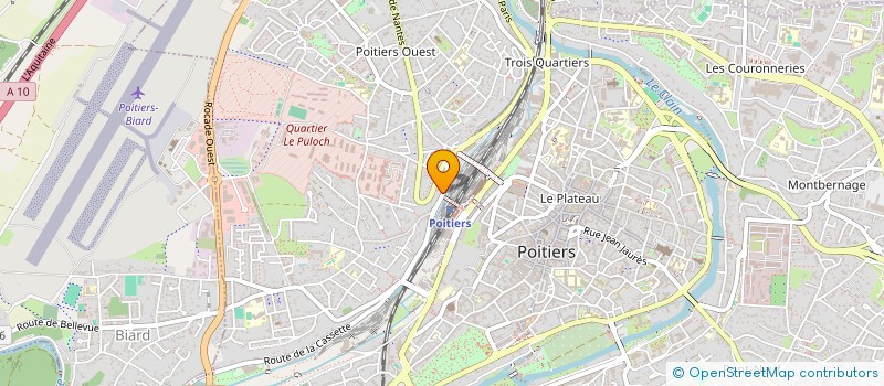 localisation de l'entreprise MADAME CHANTAL MARTIN  POITIERS