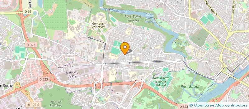 localisation de l'entreprise MADAME CHANTAL MARTIN à ANGERS