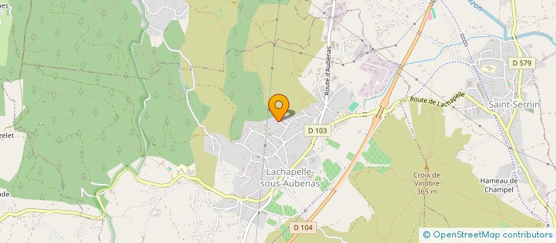 localisation de l'entreprise MADAME CHANTAL MARTIN  LACHAPELLE-SOUS-AUBENAS