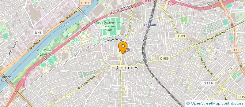 localisation de l'entreprise MADAME CHANTAL MARTINEAU  COLOMBES