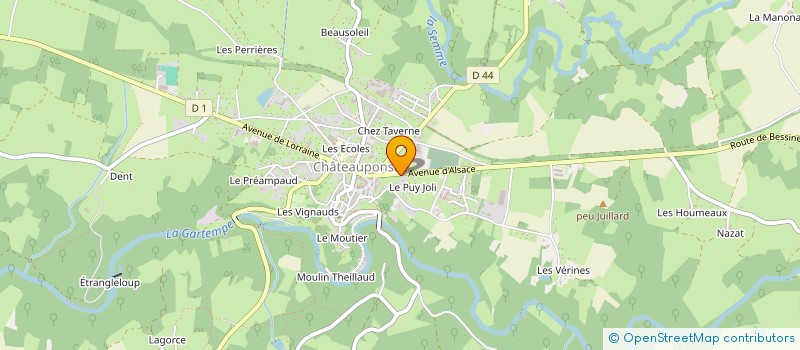 localisation de l'entreprise MADAME CHANTAL MATHIEU à CHATEAUPONSAC