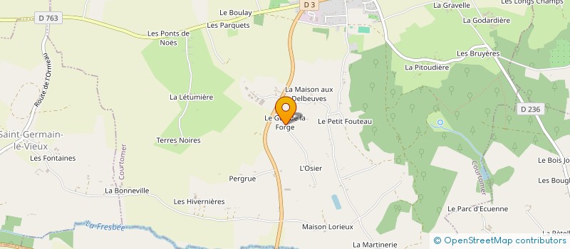 localisation de l'entreprise MADAME CHANTAL MAUBEUGE à COURTOMER