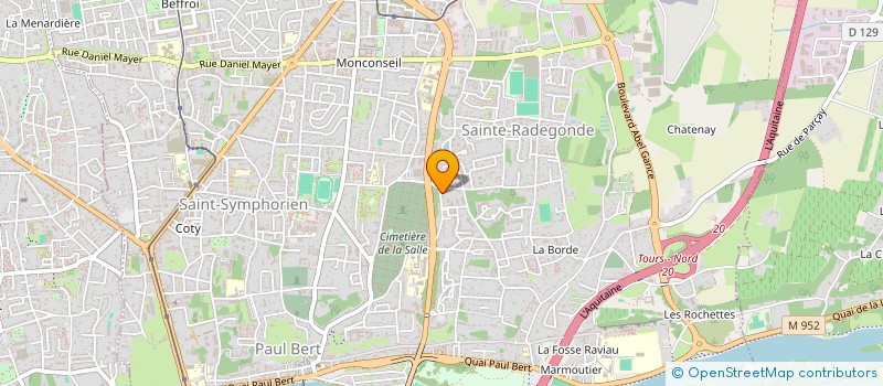 localisation de l'entreprise MADAME CHANTAL MAUDOUX à TOURS
