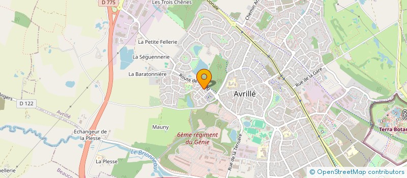 localisation de l'entreprise MADAME CHANTAL MAUPETIT à AVRILLE