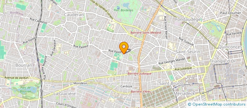 localisation de l'entreprise MADAME CHANTAL MAZADE  BORDEAUX