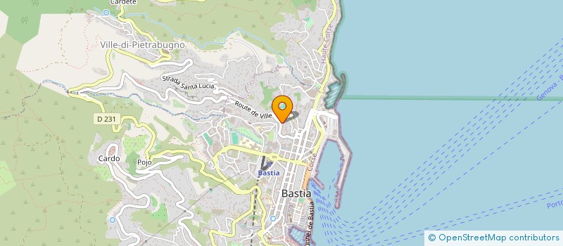 localisation de l'entreprise MADAME CHANTAL MELOUNOU BALLA à BASTIA