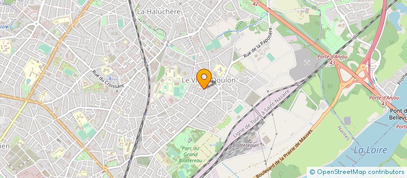 localisation de l'entreprise MADAME CHANTAL MENARD à NANTES