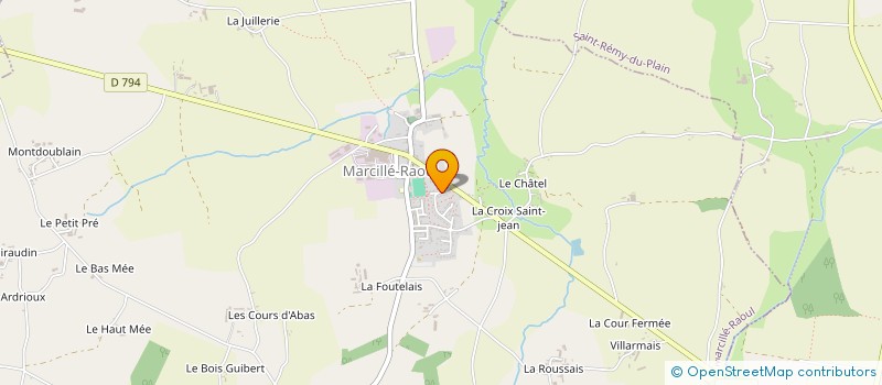 localisation de l'entreprise MADAME CHANTAL MENIER  MARCILLE-RAOUL