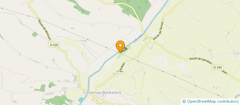 localisation de l'entreprise MADAME CHANTAL MERCIE  CASTELNAU-BARBARENS