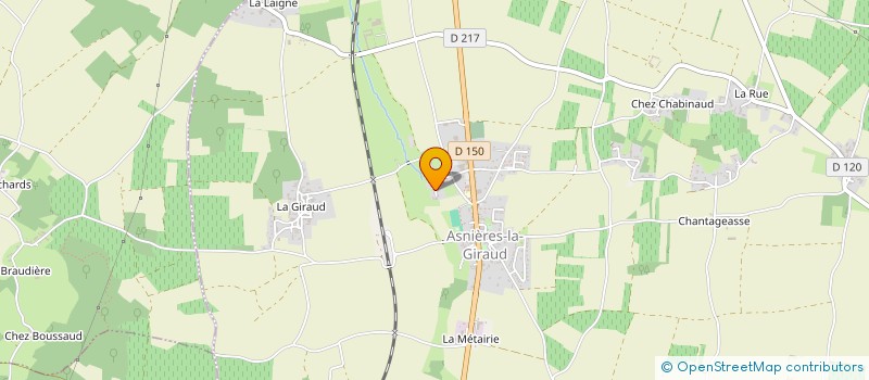 localisation de l'entreprise MADAME CHANTAL MERIGEAU  ASNIERES-LA-GIRAUD