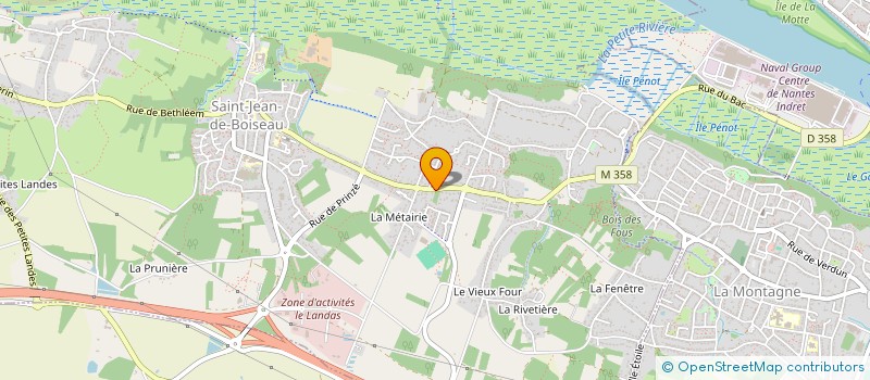 localisation de l'entreprise MADAME CHANTAL MERLET à SAINT-JEAN-DE-BOISEAU