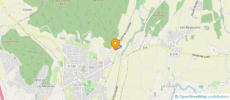 localisation de l'entreprise MADAME CHANTAL MERMET  SAUZET