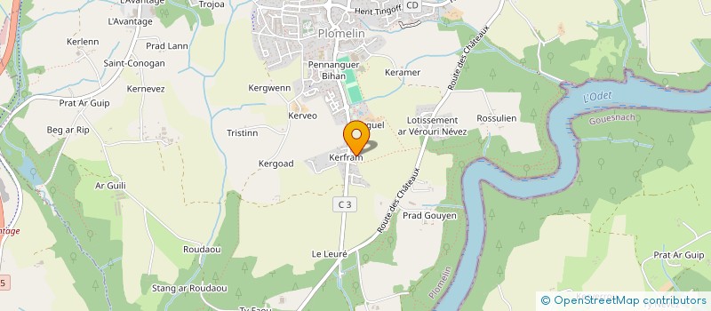 localisation de l'entreprise MADAME CHANTAL MERRET à PLOMELIN