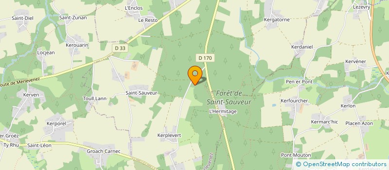 localisation de l'entreprise MADAME CHANTAL MEUDEC  MERLEVENEZ