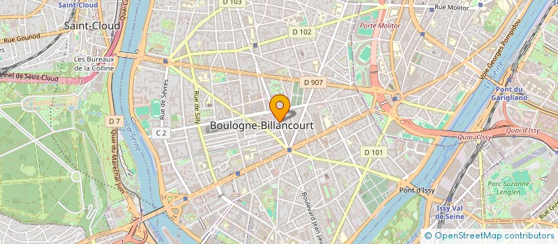 localisation de l'entreprise MADAME CHANTAL MICOLON DE GUERINES à BOULOGNE-BILLANCOURT