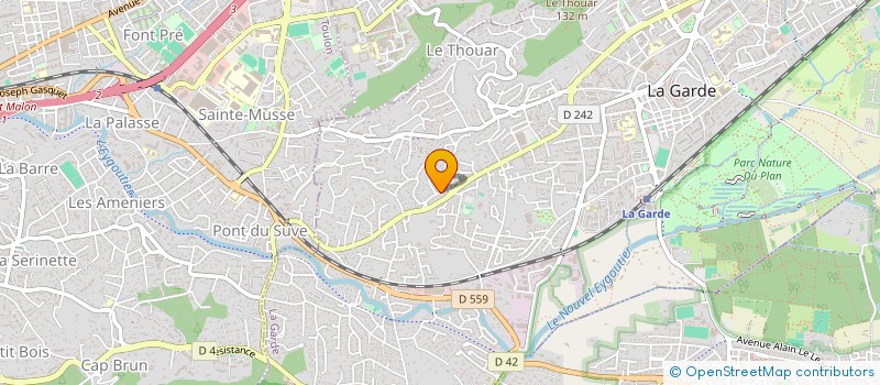 localisation de l'entreprise MADAME CHANTAL MIOCHE  LA GARDE