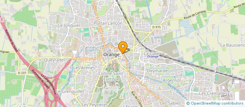 localisation de l'entreprise MADAME CHANTAL MOLAND à ORANGE