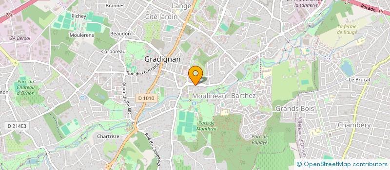 localisation de l'entreprise MADAME CHANTAL MOLINIE  GRADIGNAN