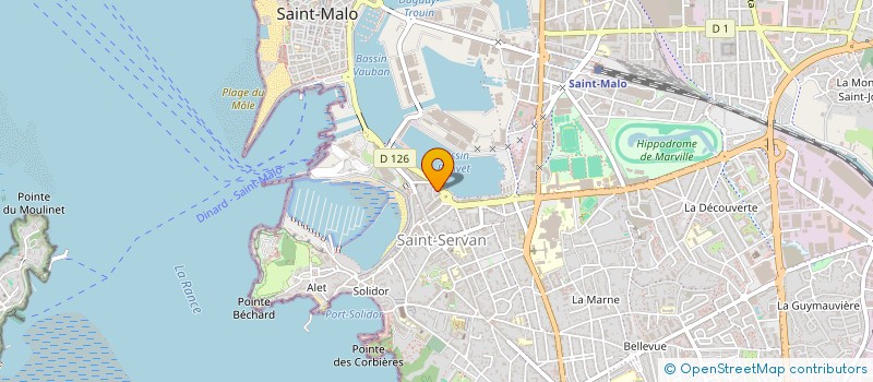 localisation de l'entreprise MADAME CHANTAL MONCELIER  SAINT-MALO