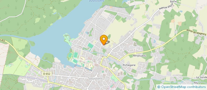 localisation de l'entreprise MADAME CHANTAL MONET  SOUSTONS