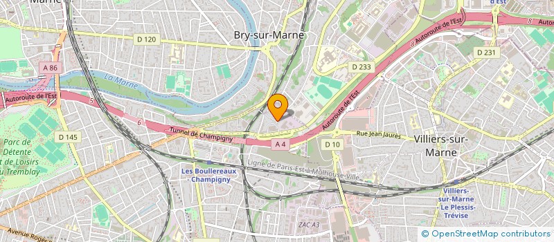 localisation de l'entreprise MADAME CHANTAL MONTI à CHAMPIGNY-SUR-MARNE
