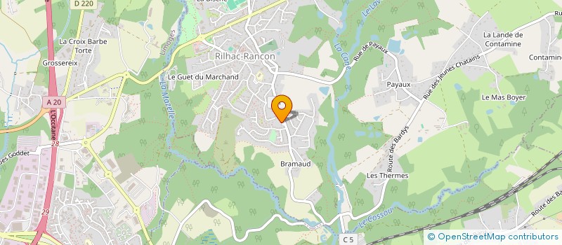 localisation de l'entreprise MADAME CHANTAL MOREAU  RILHAC-RANCON