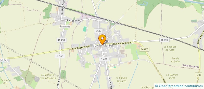 localisation de l'entreprise MADAME CHANTAL MOREL à FLAVY-LE-MARTEL