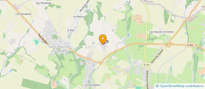 localisation de l'entreprise MADAME CHANTAL MOREL à LES MONTS-D'ANDAINE