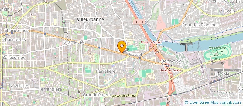 localisation de l'entreprise MADAME CHANTAL MOREL  VILLEURBANNE