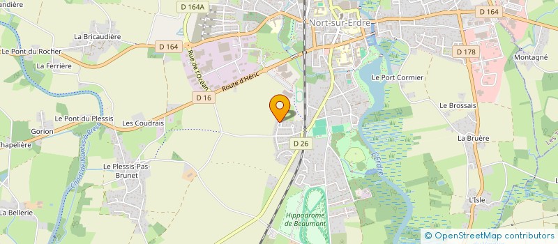 localisation de l'entreprise MADAME CHANTAL MORENO à NORT-SUR-ERDRE