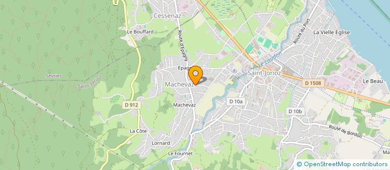 localisation de l'entreprise MADAME CHANTAL MORISET  SAINT-JORIOZ