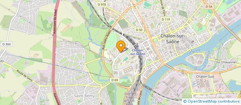 localisation de l'entreprise MADAME CHANTAL MOUGNIOTTE à CHALON-SUR-SAONE