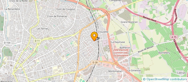 localisation de l'entreprise MADAME CHANTAL MOULIERES  BEZIERS