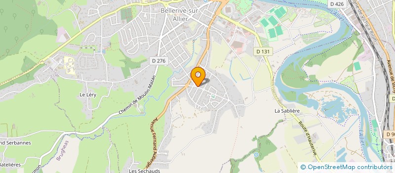 localisation de l'entreprise MADAME CHANTAL MOUNIER à BELLERIVE-SUR-ALLIER