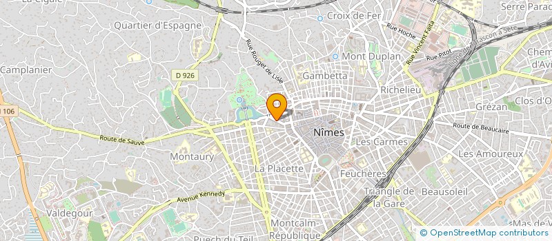 localisation de l'entreprise MADAME CHANTAL MOURET à NIMES