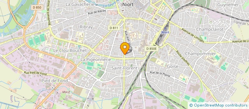 localisation de l'entreprise MADAME CHANTAL MUELLER à NIORT